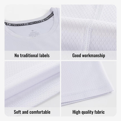 3 Pack Mens Running T Shirts Gym Clothes ShirtsQuick Dry Moisture Wicking Athletic Shirt Breathable Cool Workout Tshirts