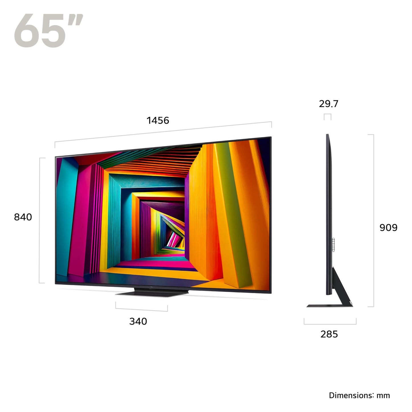 LG 43UT73006LA 43-Inch 4K UHD Smart TV, α5 AI Processor Gen7, Freeview Play and Amazon Alexa, 60Hz, Ashed Blue [Model 2024]