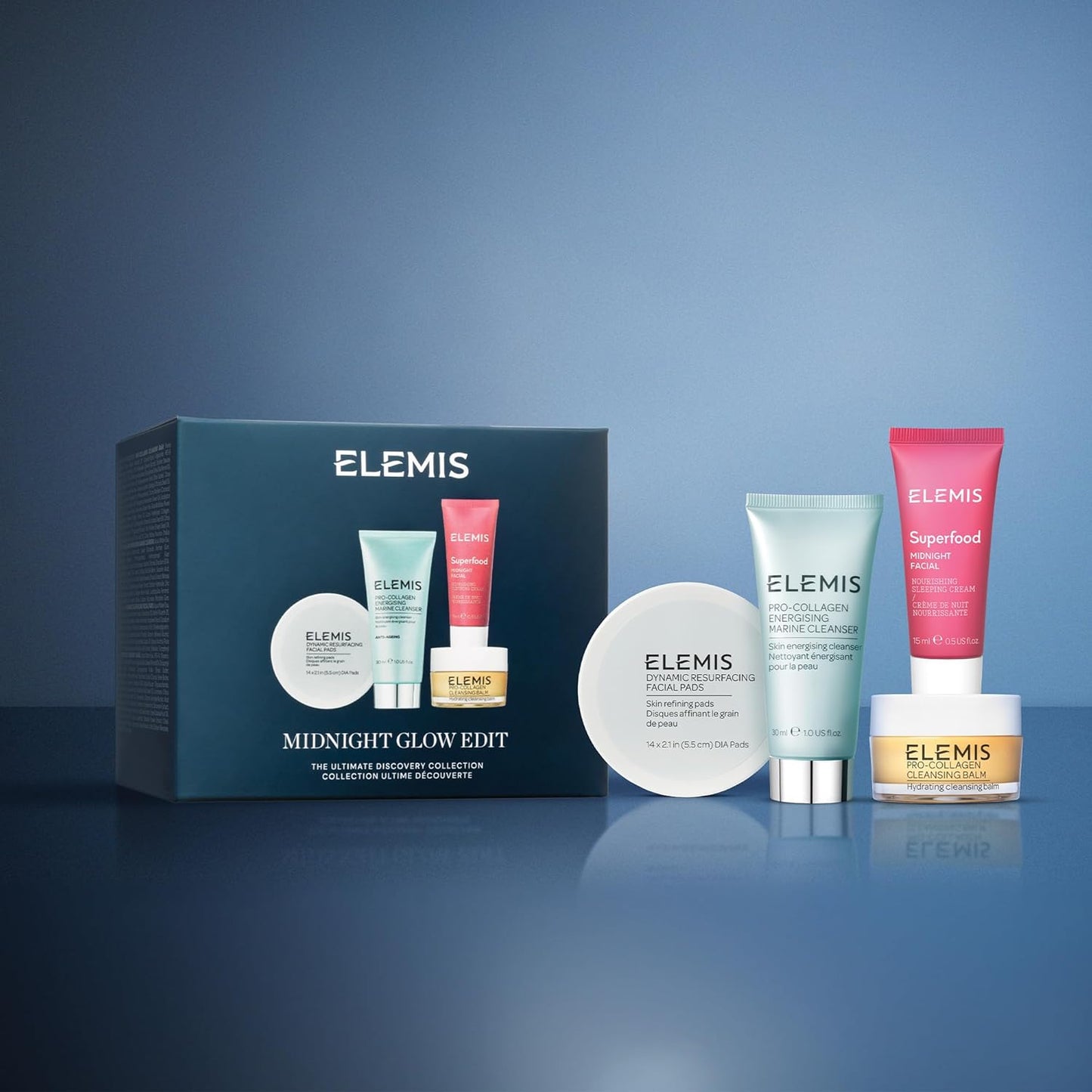 ELEMIS Midnight Glow Gift Set Worth £59.50, Luxurious skincare set for glowing, radiant skin - Elemis Gift Set for Women