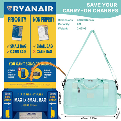 for Ryanair Cabin Bags 40x20x25 Underseat Cabin Bag