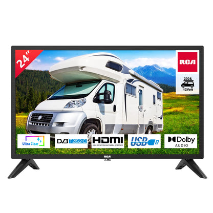 RCA Roku TV 32" Smart TV, RK32HN1 32 Inch HD TV with Apple TV+ BBC Netflix Freeview, DVB-T2/T Dolby Audio HDMI USB, Ideal Television for Small Lounge