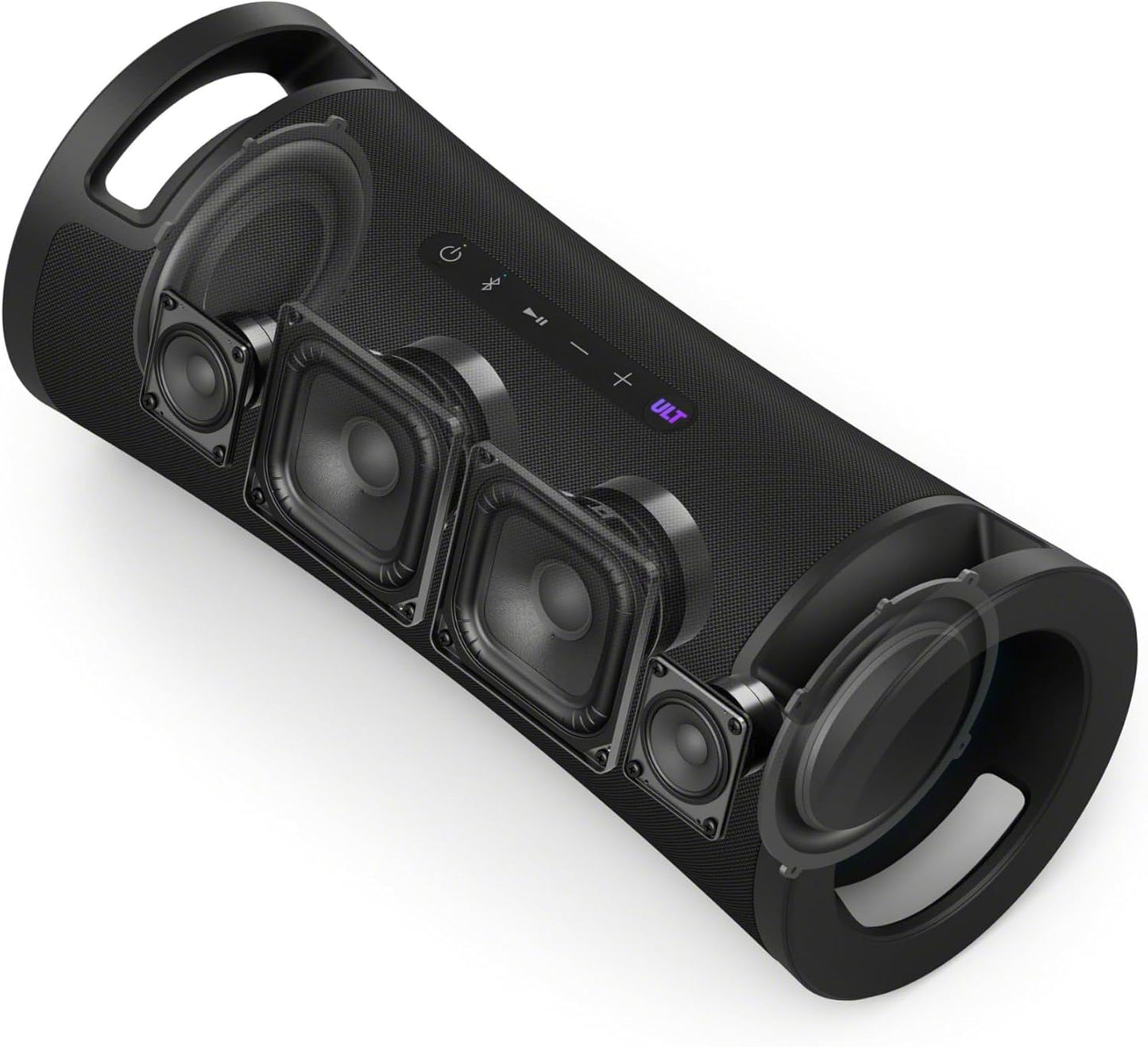 Sony ULT FIELD 7 - Wireless Bluetooth Portable Speaker with ULT POWER SOUND, Ultimate Deep BASS, X Balanced Speaker, 30 HR Battery, IP67, Waterproof, LED Lighting, Mic, Guitar Input - Black