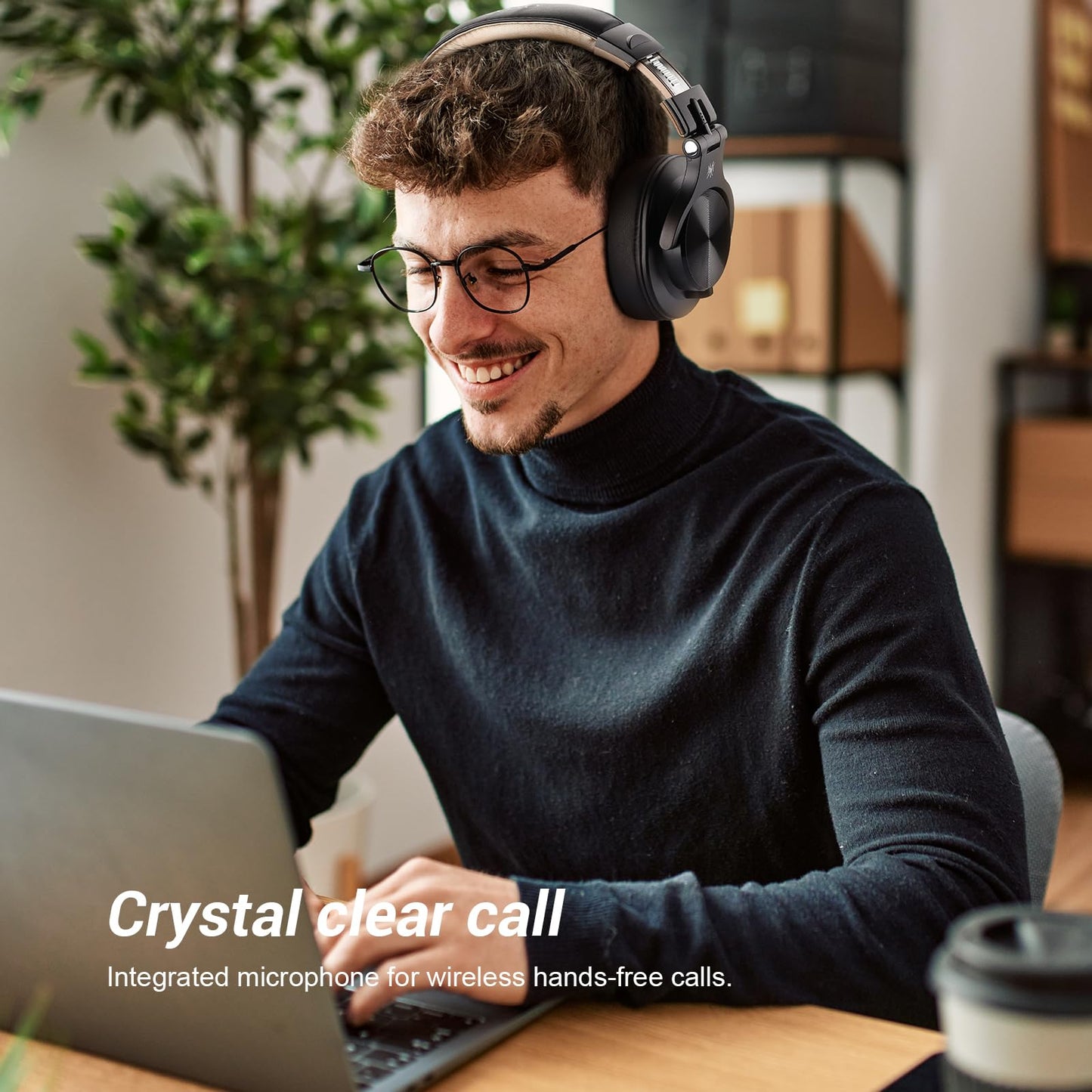 OneOdio A70 Bluetooth Headphones Over Ear, 72 Hrs Playtime, Monitor Level Stereo Sound Quality, Foldable Wireless＆Wired DJ Headphone, Professional Studio Headphones for DJ/TV/PC/Phone
