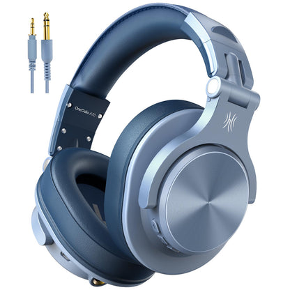 OneOdio A70 Bluetooth Headphones Over Ear, 72 Hrs Playtime, Monitor Level Stereo Sound Quality, Foldable Wireless＆Wired DJ Headphone, Professional Studio Headphones for DJ/TV/PC/Phone