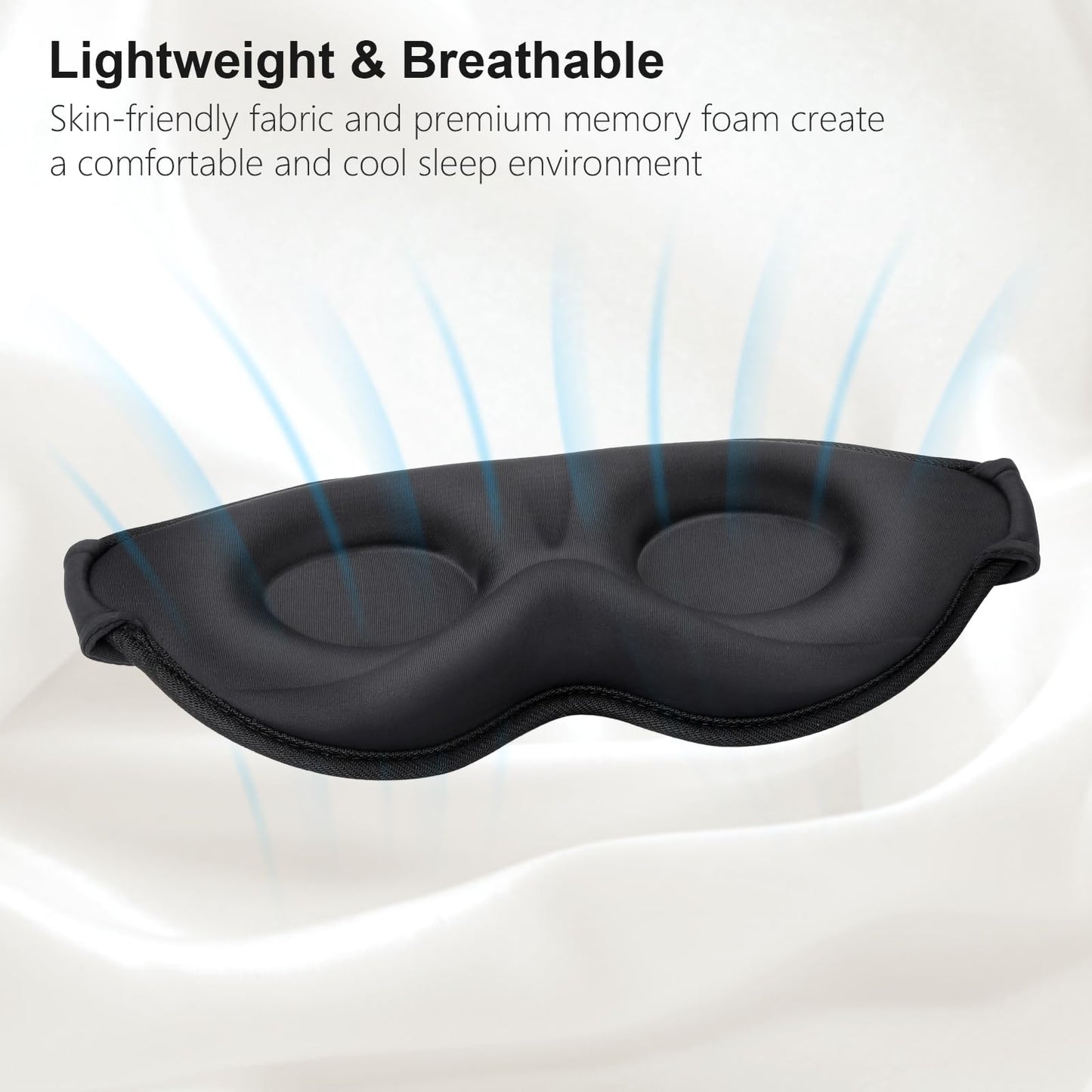 Gritin 100% Light Blocking Sleep Masks for Men & Women-Zero Pressure Sleeping Eye Mask