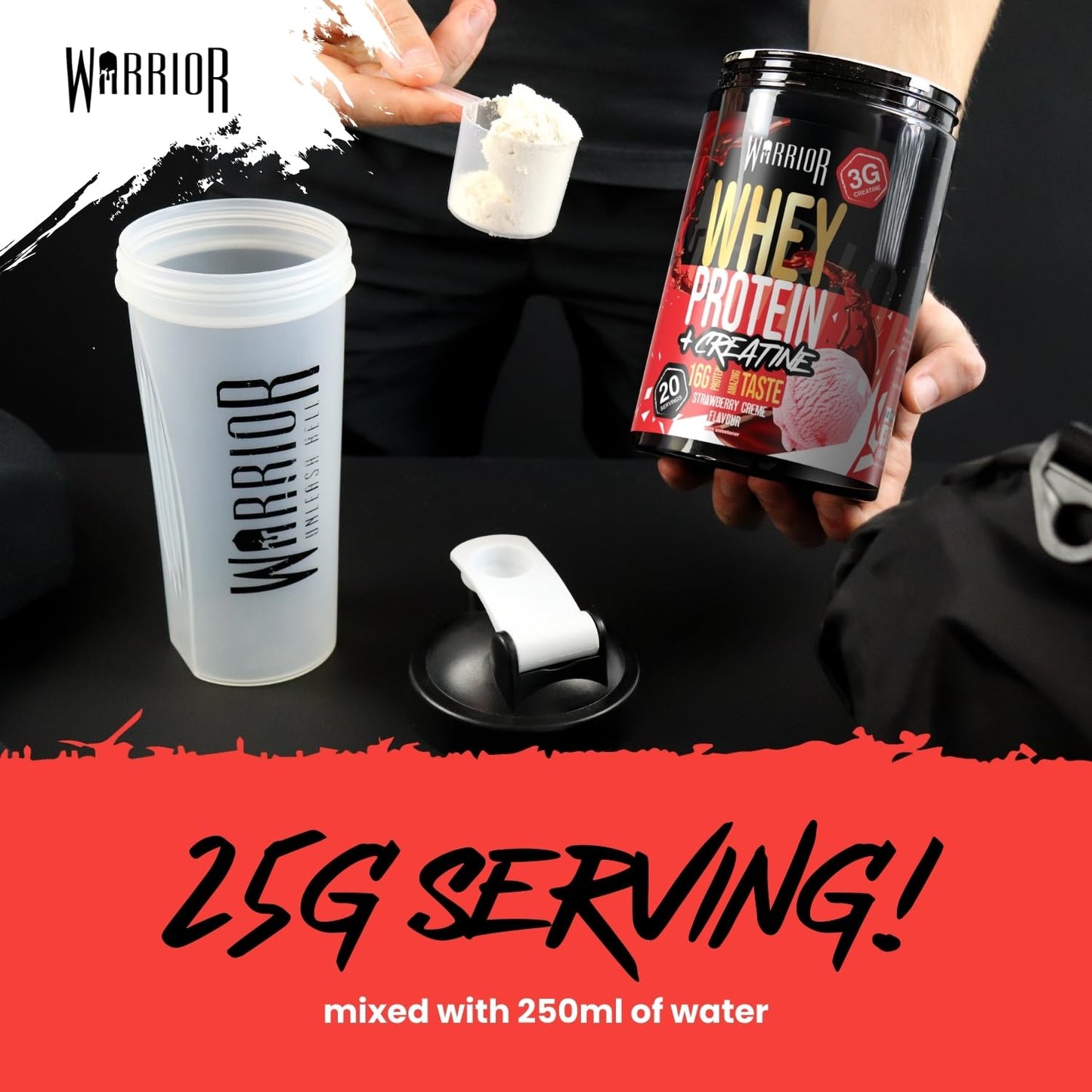 Warrior Whey Protein Powder 500g
