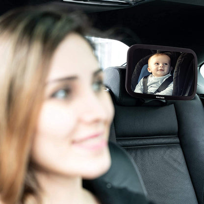 Baby Car Mirror for Back Seat Safest Newborn Essentials with Rear View