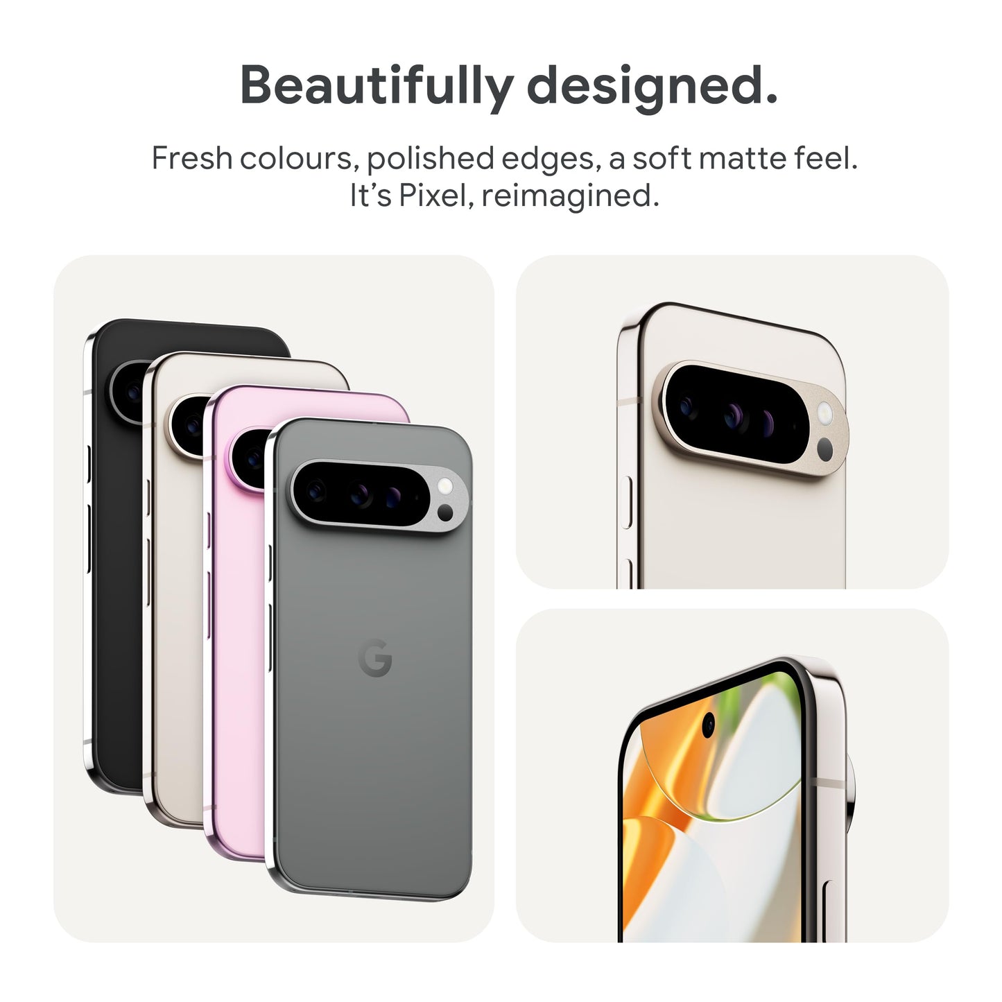 Google Pixel 9 Pro - Unlocked Android Smartphone with Gemini, Triple Rear Camera System, 24-Hour Battery, and 6.3" Super Actua Display - Hazel, 128GB