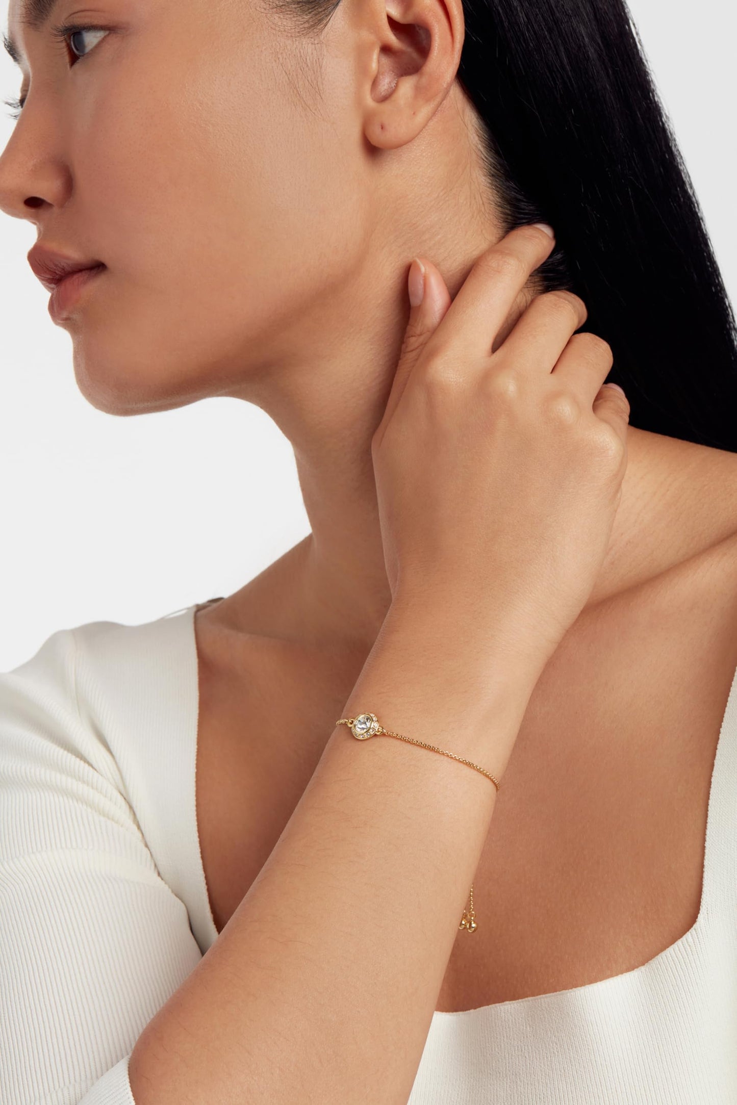 Ted Baker Soleta Solitaire Sparkle Crystal Adjustable Bracelet For Women