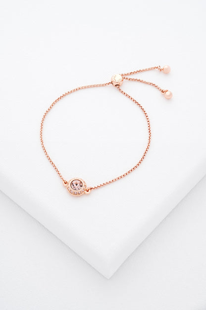 Ted Baker Soleta Solitaire Sparkle Crystal Adjustable Bracelet For Women