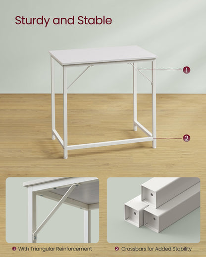VASAGLE Computer Desk, Writing Desk, Small Office Table