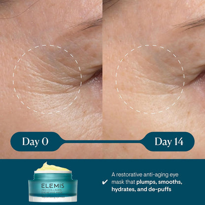 ELEMIS Pro-Collagen Eye Revive Mask, 3-in-1 Anti-Wrinkle Optic Cream for Dark Circles, Refreshing Vision Gel to Brighten, Hydrate and Rejuvenate, Moisturising Under Gaze Cream, 15ml