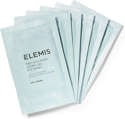 ELEMIS Under Eye Pro-Collagen Hydra-Gel Eye Masks, Hydrating Pads for Fine Lines Formulated with Marine Actives and Hyaluronic Acid, for Eyes to Smooth, Tighten and Hydrate Skin, 6 Eye Patches