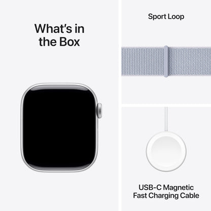 Apple Watch Series 10 GPS 42 mm Smartwatch with Jet Black Aluminium Case with Black Sport Band - S/M. Fitness Tracker, ECG App, Always-On Retina Display, Water Resistant