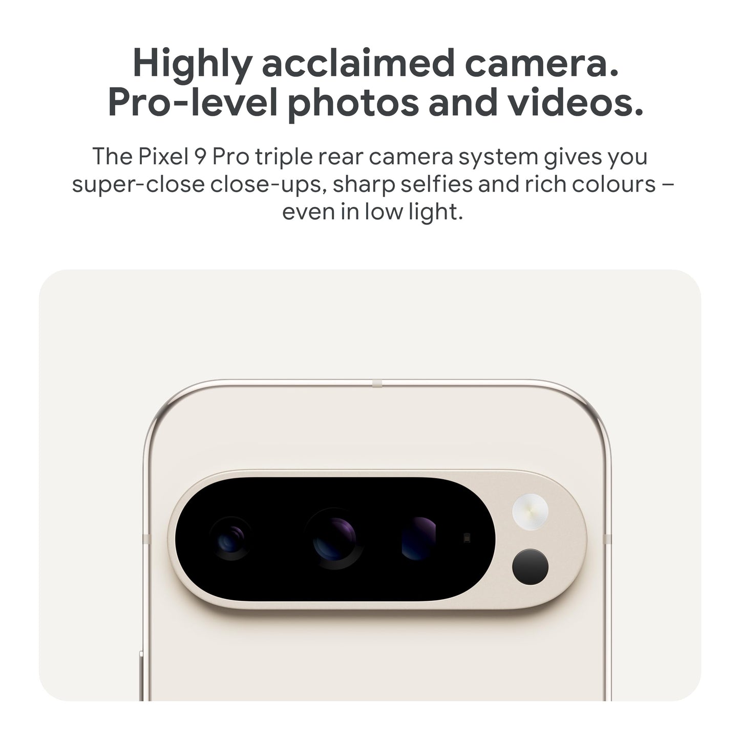 Google Pixel 9 Pro - Unlocked Android Smartphone with Gemini, Triple Rear Camera System, 24-Hour Battery, and 6.3" Super Actua Display - Hazel, 128GB