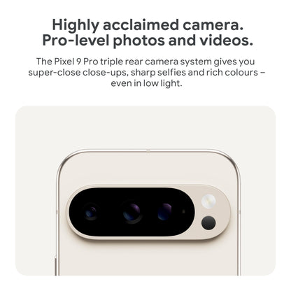 Google Pixel 9 Pro - Unlocked Android Smartphone with Gemini, Triple Rear Camera System, 24-Hour Battery, and 6.3" Super Actua Display - Hazel, 128GB