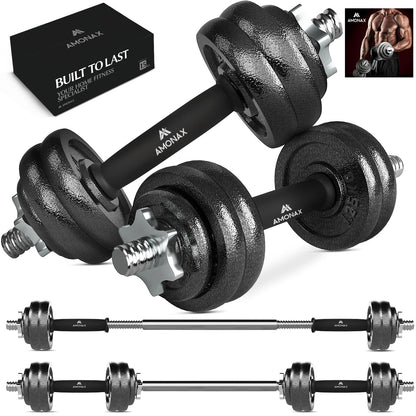 Amonax 20kg 30kg Cast Iron Adjustable Dumbbells