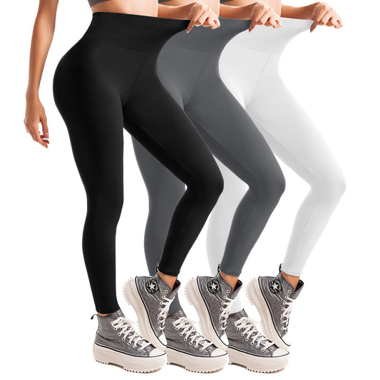 Leafigure 3 Pack Leggings for Women High Waisted