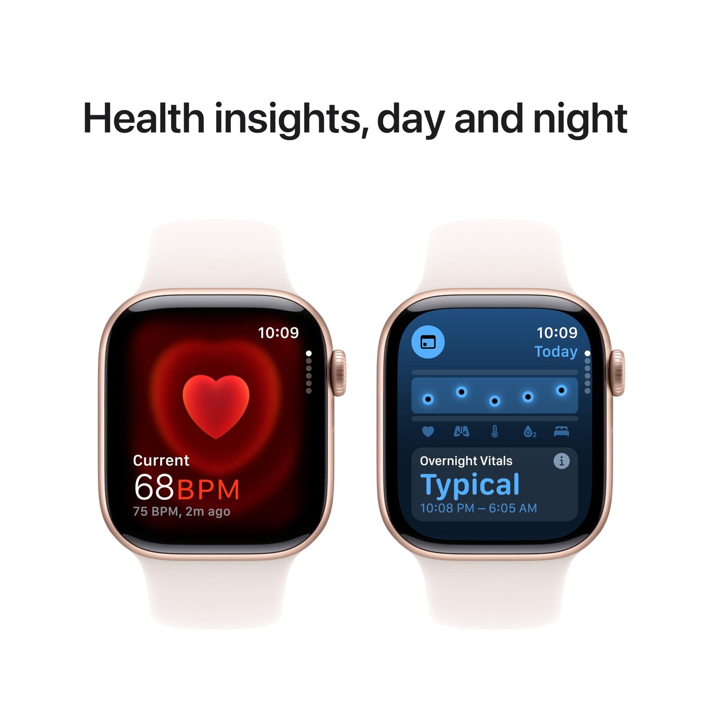 Apple Watch Series 10 GPS 42 mm Smartwatch with Jet Black Aluminium Case with Black Sport Band - S/M. Fitness Tracker, ECG App, Always-On Retina Display, Water Resistant