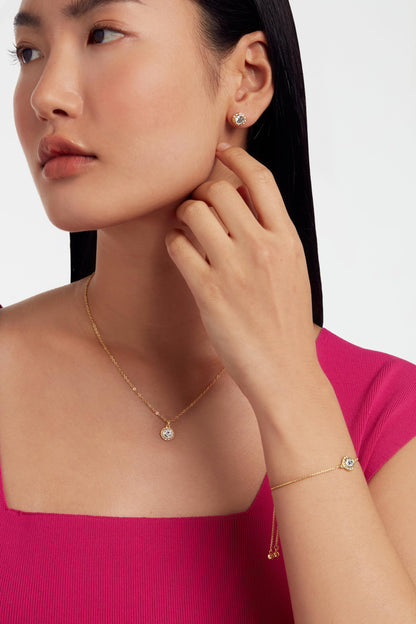 Ted Baker Soleta Solitaire Sparkle Crystal Adjustable Bracelet For Women