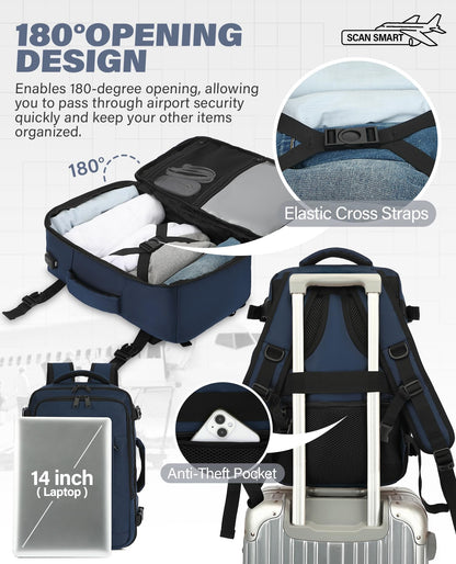 VANKEV Ryanair Cabin Bag 40x20x25 Underseat 20L