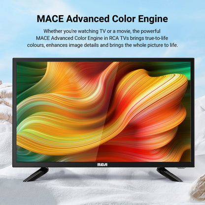 RCA Roku TV 32" Smart TV, RK32HN1 32 Inch HD TV with Apple TV+ BBC Netflix Freeview, DVB-T2/T Dolby Audio HDMI USB, Ideal Television for Small Lounge