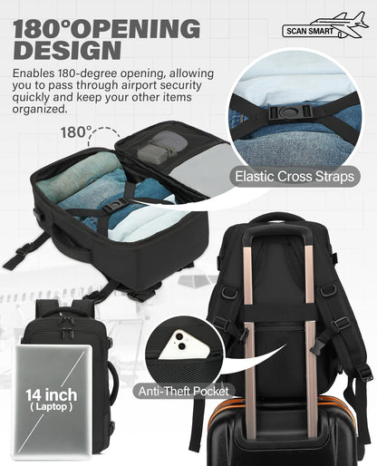 VANKEV Ryanair Cabin Bag 40x20x25 Underseat 20L