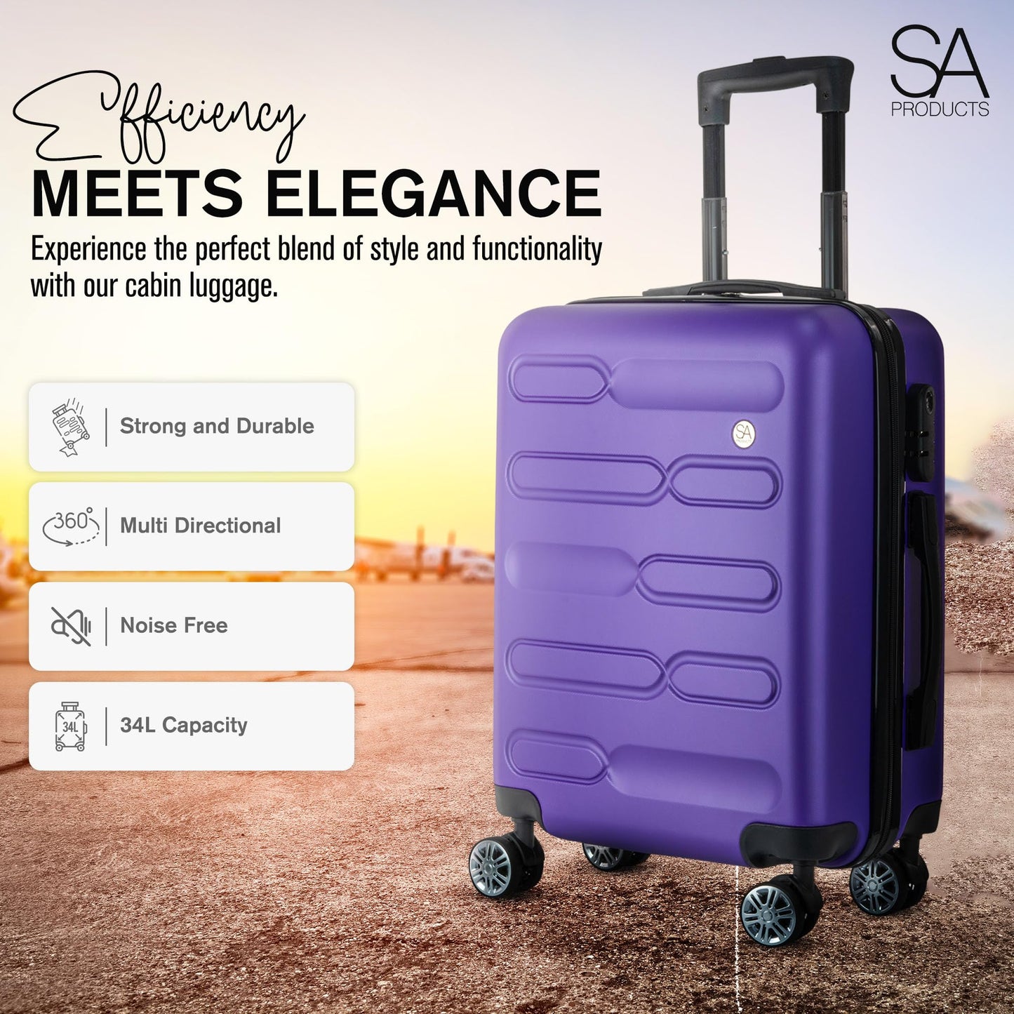 Cabin Suitcase | 34L Carry On Suitcase, Cabin Bag