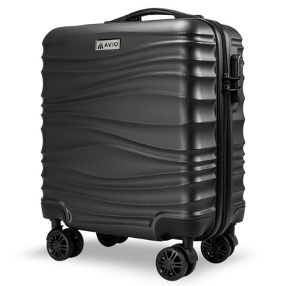 Wave Cabin Suitcase 45x36x20cm - Lightweight Double Wheel Luggage Bag