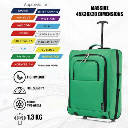56x45x25 Easyjet Cabin Bag Hand Luggage Approved Cabin Case