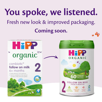 HiPP Organic 2 Follow on Baby Milk Powder Formula, From 6 Months, 800g (Pack of 4)
