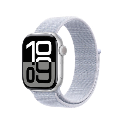Apple Watch Series 10 GPS 42 mm Smartwatch with Jet Black Aluminium Case with Black Sport Band - S/M. Fitness Tracker, ECG App, Always-On Retina Display, Water Resistant
