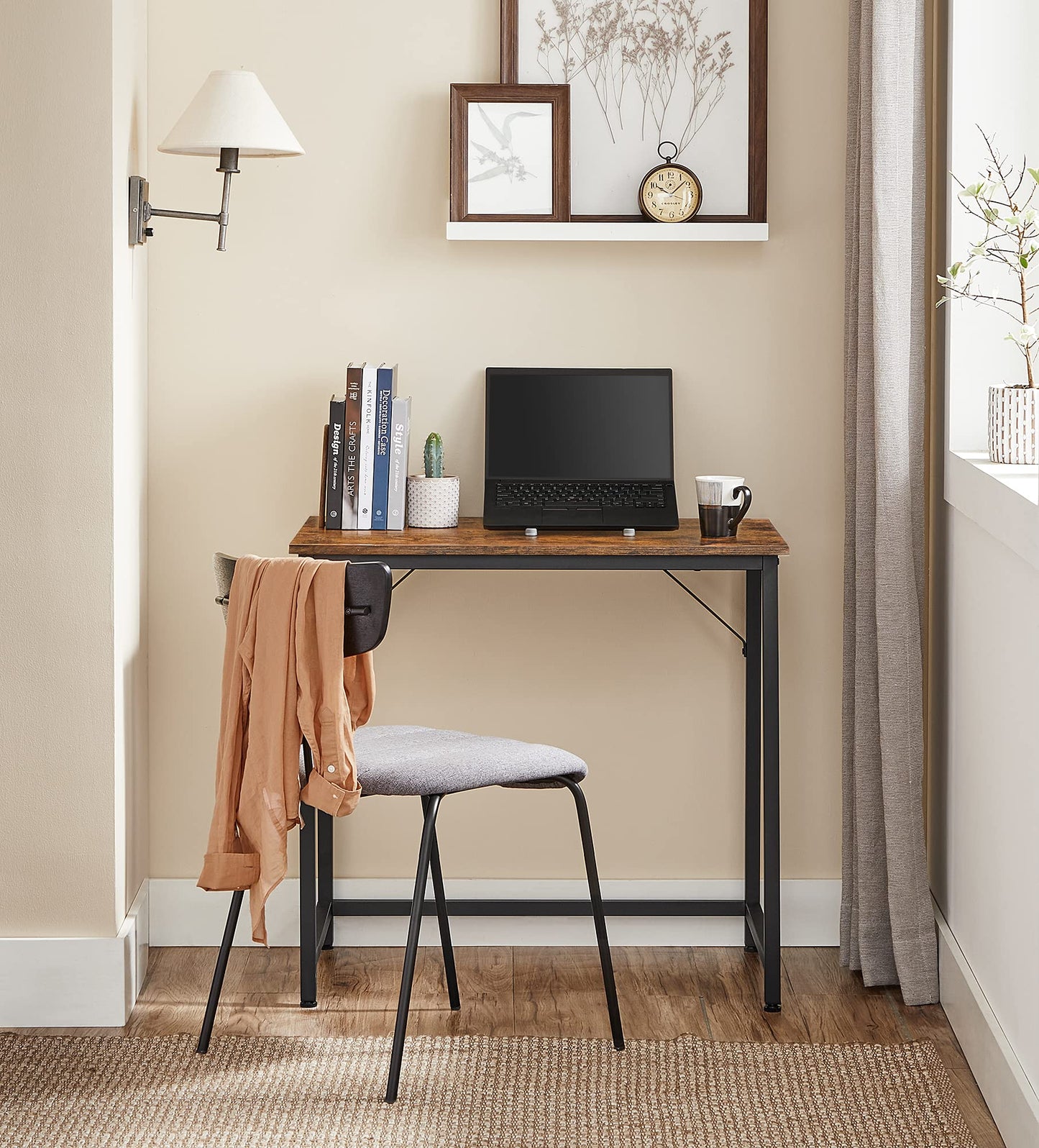 VASAGLE Computer Desk, Writing Desk, Small Office Table