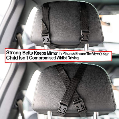Baby Car Mirror for Back Seat Safest Newborn Essentials with Rear View