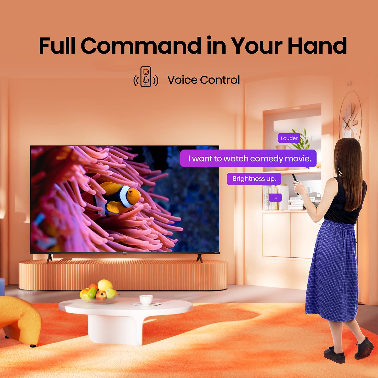 Hisense 43 Inch 4K Smart TV 43E6NTUK - Dolby Vision, Game Mode PLUS with 60Hz VRR ALLM, Smooth Motion, AI Sports Mode, Vidaa OS with Freely, Youtube, Netflix and Disney+ & Now TV (2024 Model)