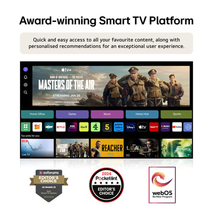 LG 43UT73006LA 43-Inch 4K UHD Smart TV, α5 AI Processor Gen7, Freeview Play and Amazon Alexa, 60Hz, Ashed Blue [Model 2024]