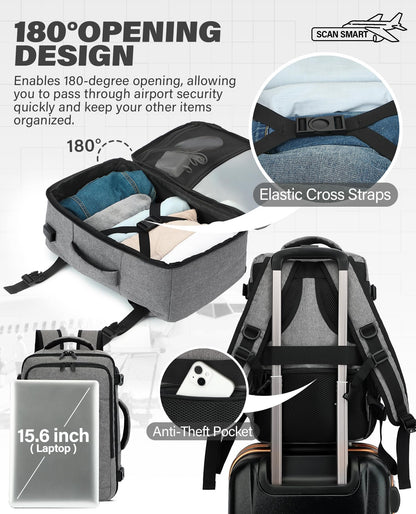 VANKEV Ryanair Cabin Bag 40x20x25 Underseat 20L