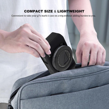 G7X Mark II Camera Case,Soft Silicone Protective Case Ultra-Thin Lightweight Cover for Canon PowerShot G7X Mark II Camera(No Lens Cover) (Pink)