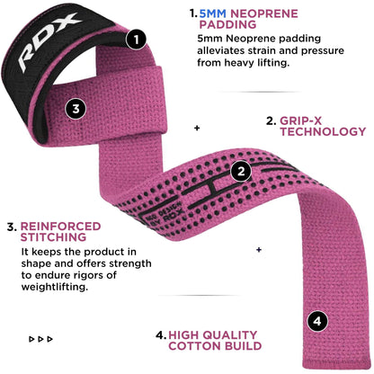 RDX Weight Lifting Straps Deadlifting Powerlifting