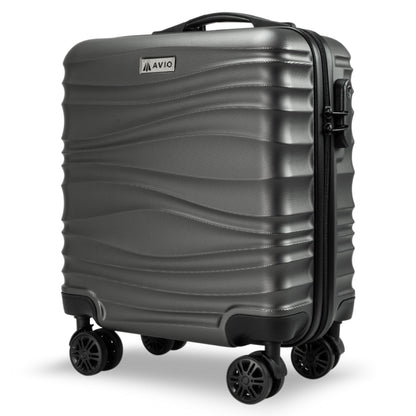 Wave Cabin Suitcase 45x36x20cm - Lightweight Double Wheel Luggage Bag