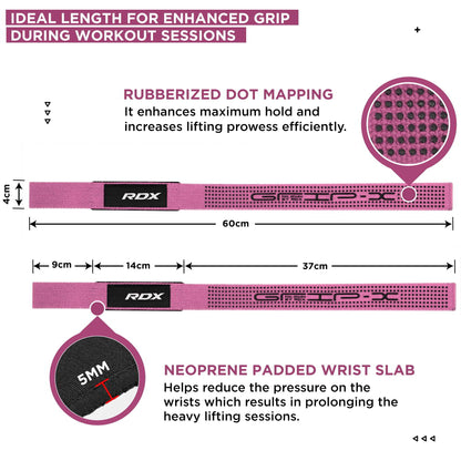 RDX Weight Lifting Straps Deadlifting Powerlifting