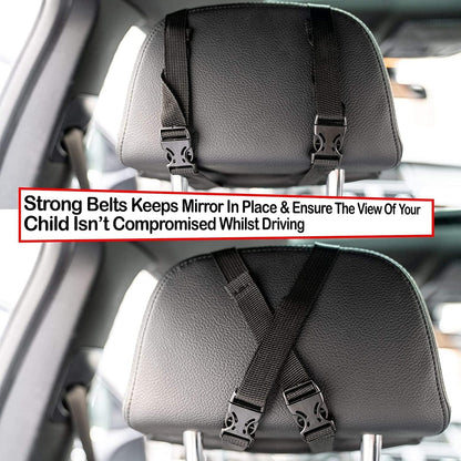 Baby Car Mirror for Back Seat Safest Newborn Essentials with Rear View