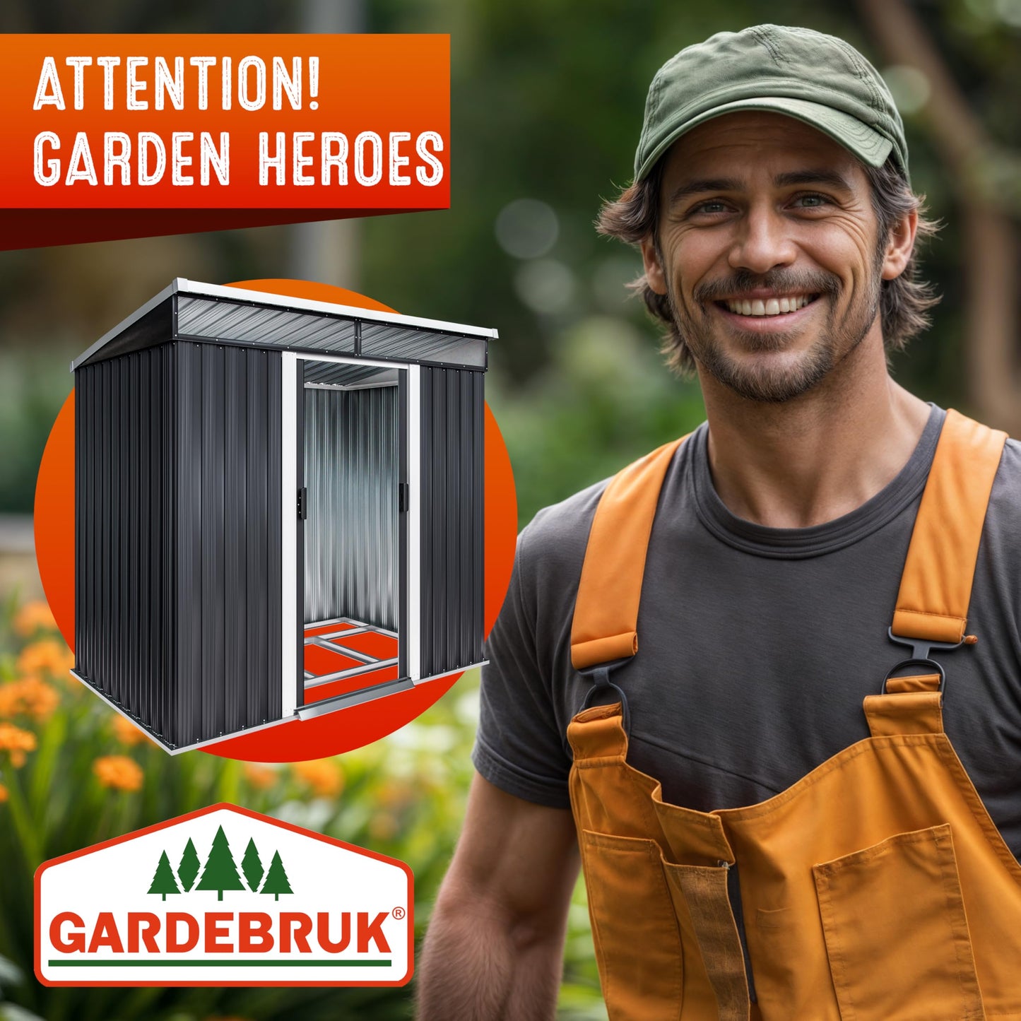 XXXL 8x10' Metal Tool Shed With Foundation | 8m² 15m² | Apex Roof | 312x257x178cm | Sliding Door | Galvanised Steel Garden Equipment Bike Log Storage | Green
