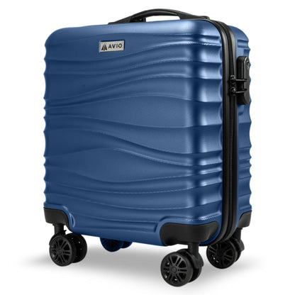 Wave Cabin Suitcase 45x36x20cm - Lightweight Double Wheel Luggage Bag