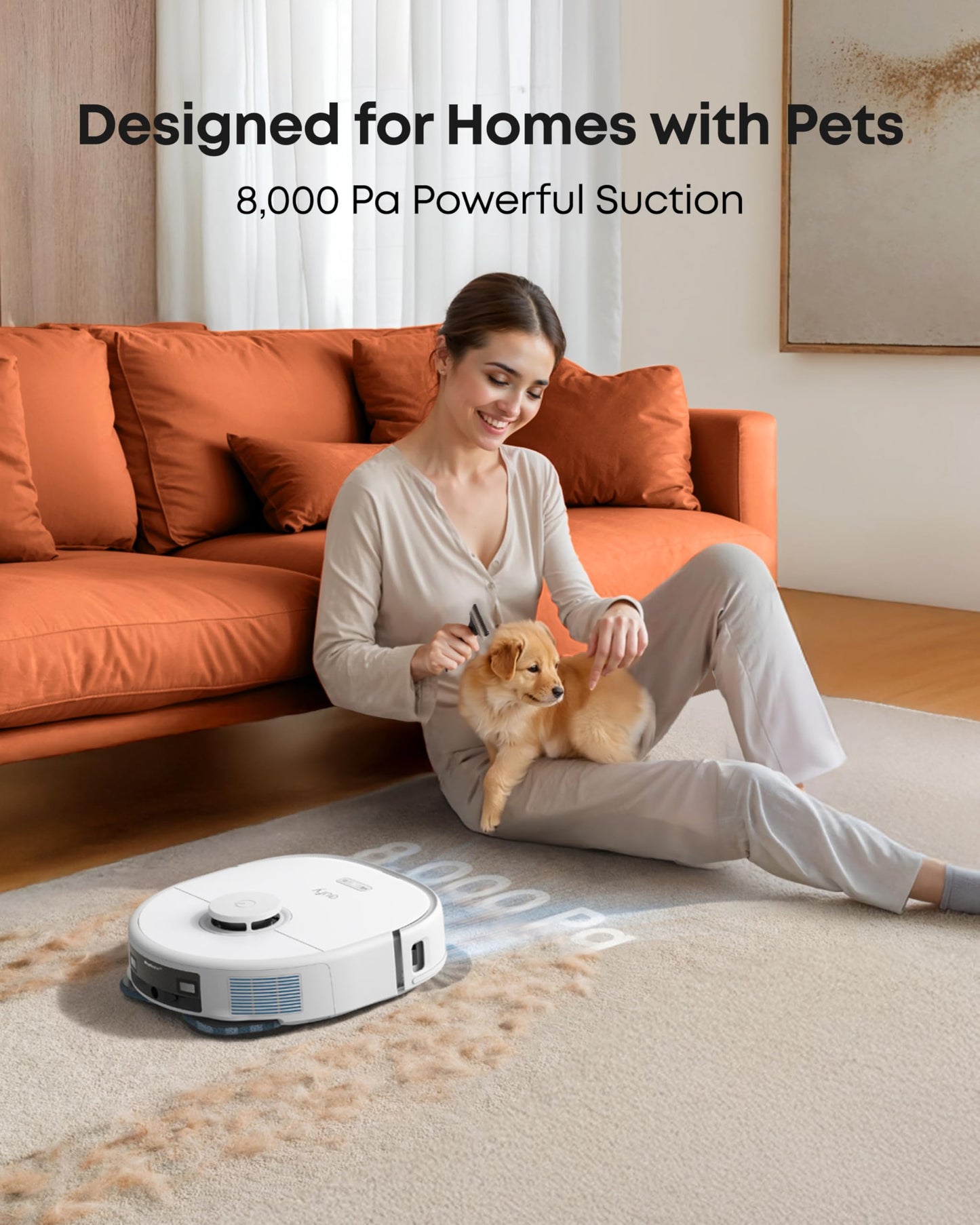 eufy X10 Pro Omni Robot Vacuum Cleaner with Mop, All-in-One Station
