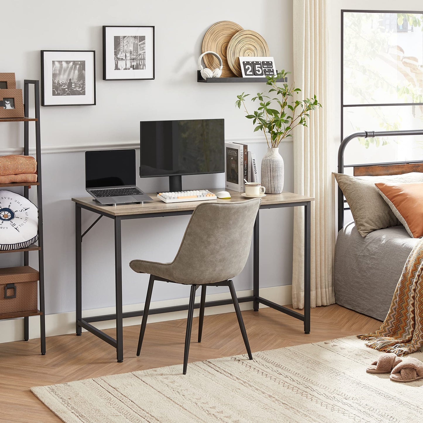 VASAGLE Computer Desk, Writing Desk, Small Office Table