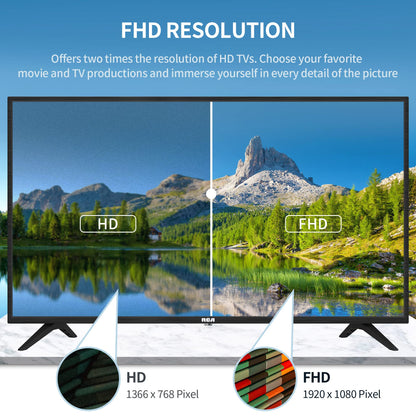RCA Roku TV 32" Smart TV, RK32HN1 32 Inch HD TV with Apple TV+ BBC Netflix Freeview, DVB-T2/T Dolby Audio HDMI USB, Ideal Television for Small Lounge