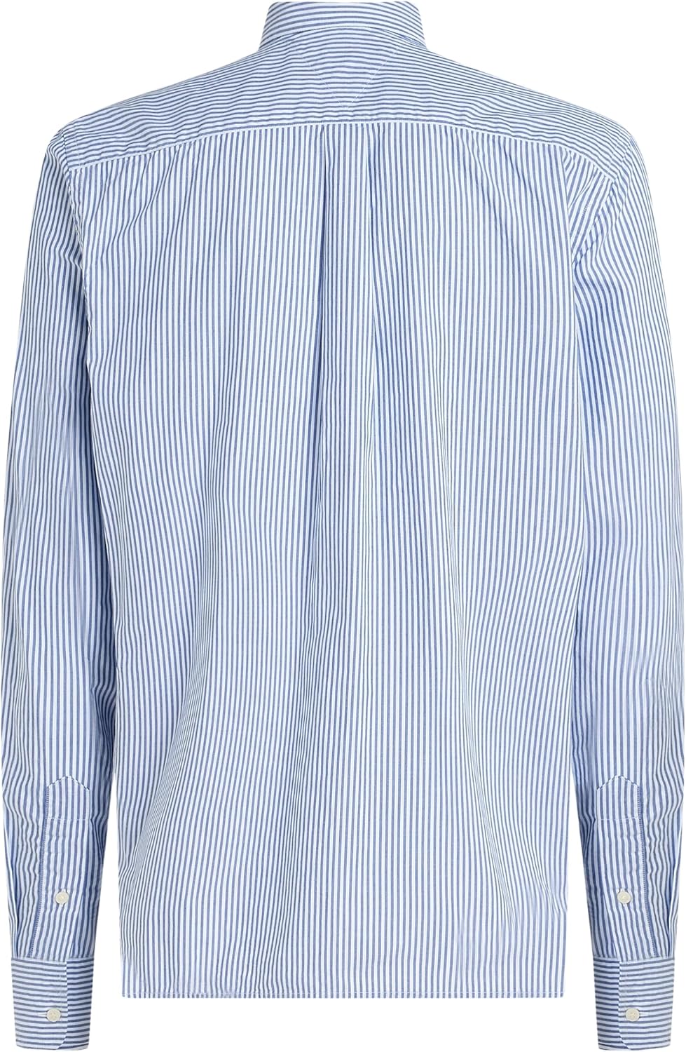 Tommy Hilfiger Men’s Flex Poplin Classic Regular Fit Shirt, Multicolor (Wedge Blue/Optic White), M
