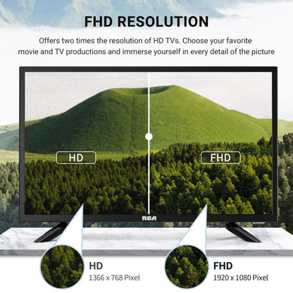 RCA Roku TV 32" Smart TV, RK32HN1 32 Inch HD TV with Apple TV+ BBC Netflix Freeview, DVB-T2/T Dolby Audio HDMI USB, Ideal Television for Small Lounge