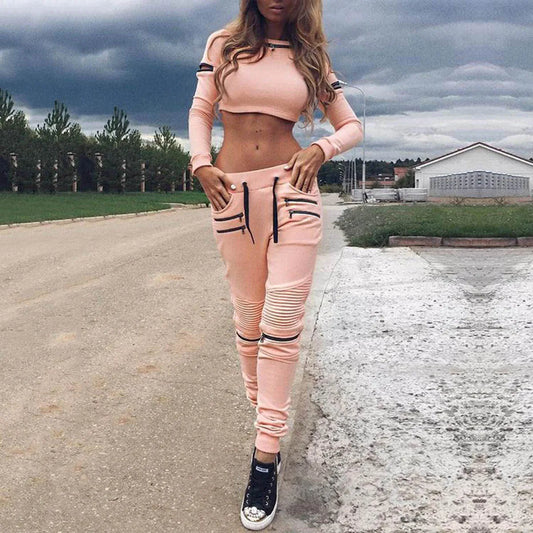 Gymdolphins Women's Sportswear Tight Outdoor Gym Sports Two Piece Sets